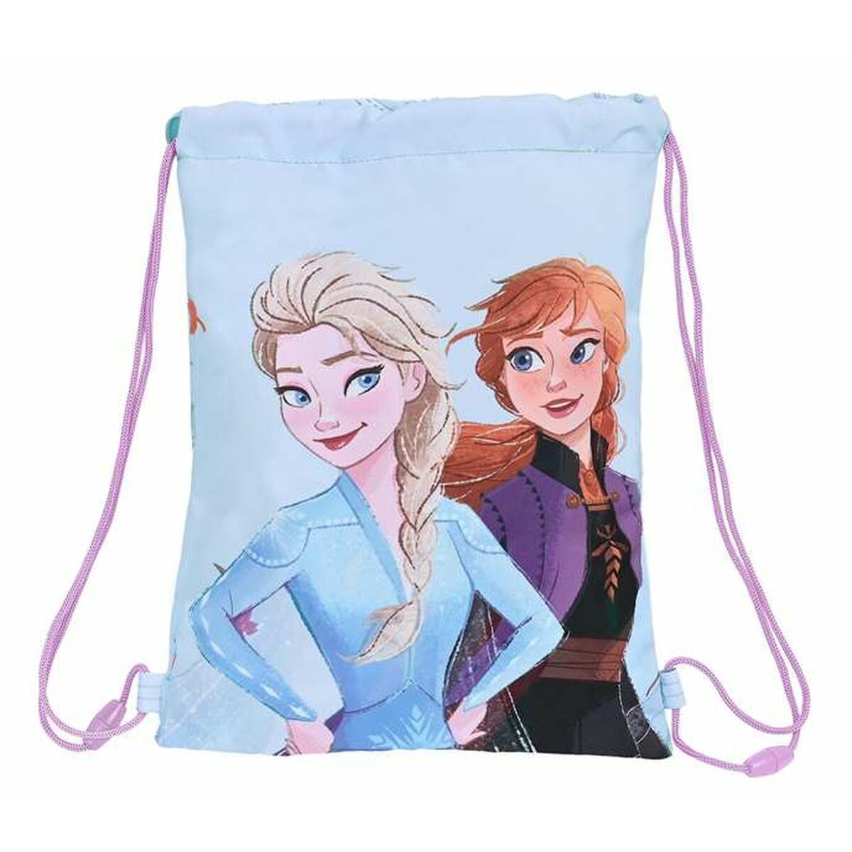 Skopåse med remmar Frozen Believe Lila 26 x 34 x 1 cm