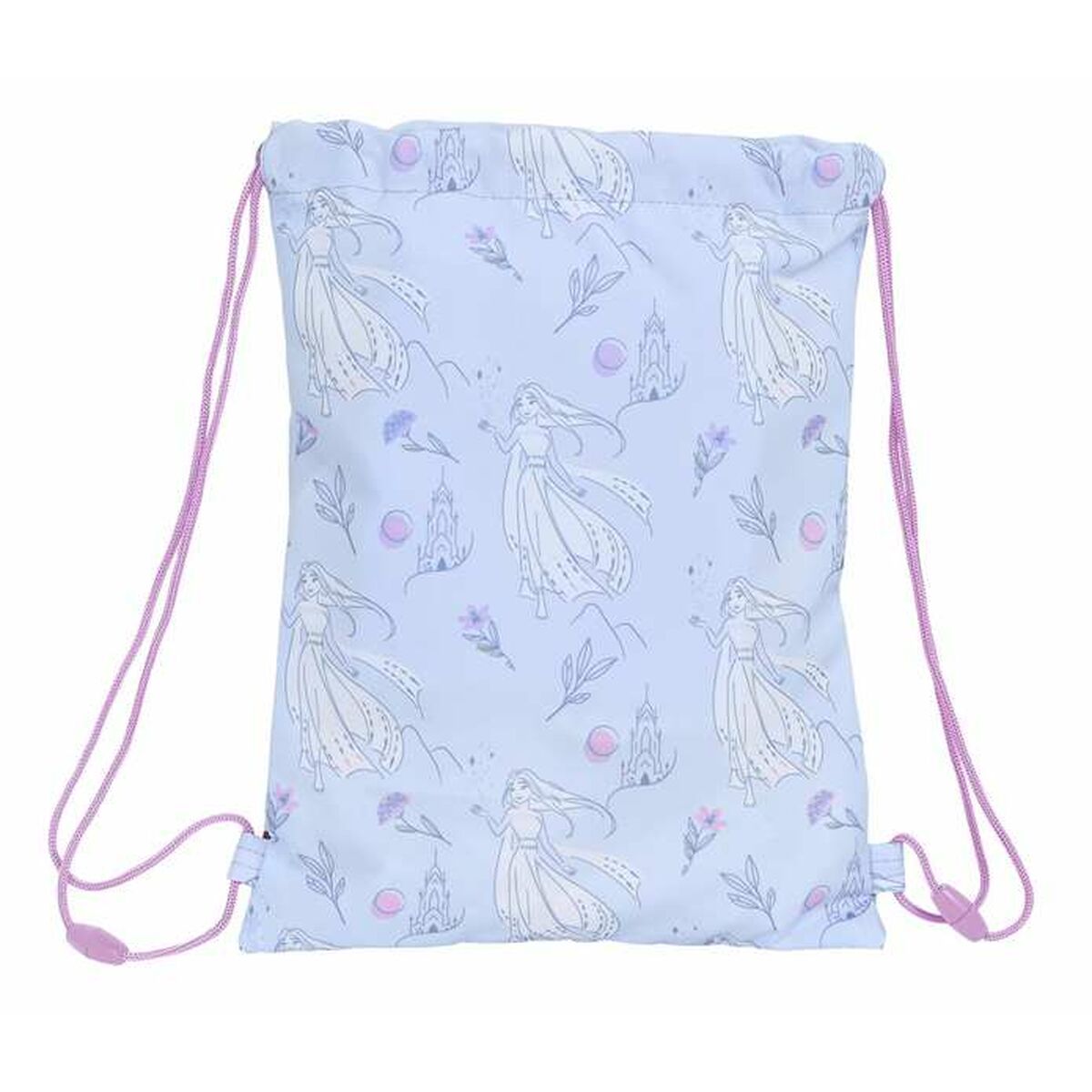 Skopåse med remmar Frozen Believe Lila 26 x 34 x 1 cm - 2