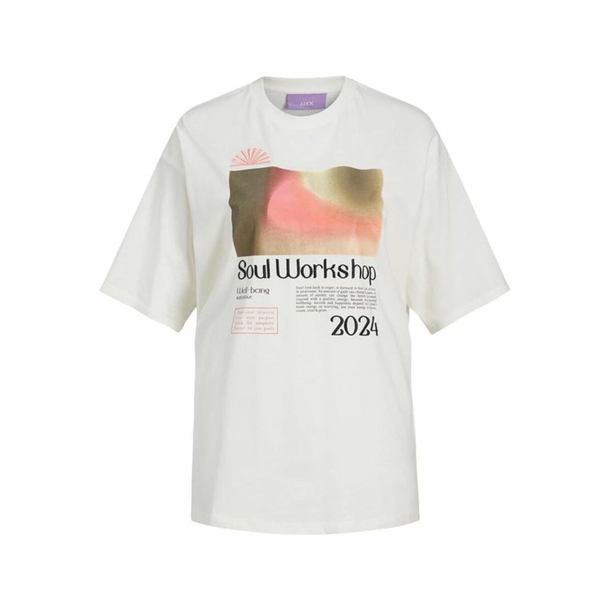 T-shirt med kortärm Dam Jack & Jones Jxpaige Vit