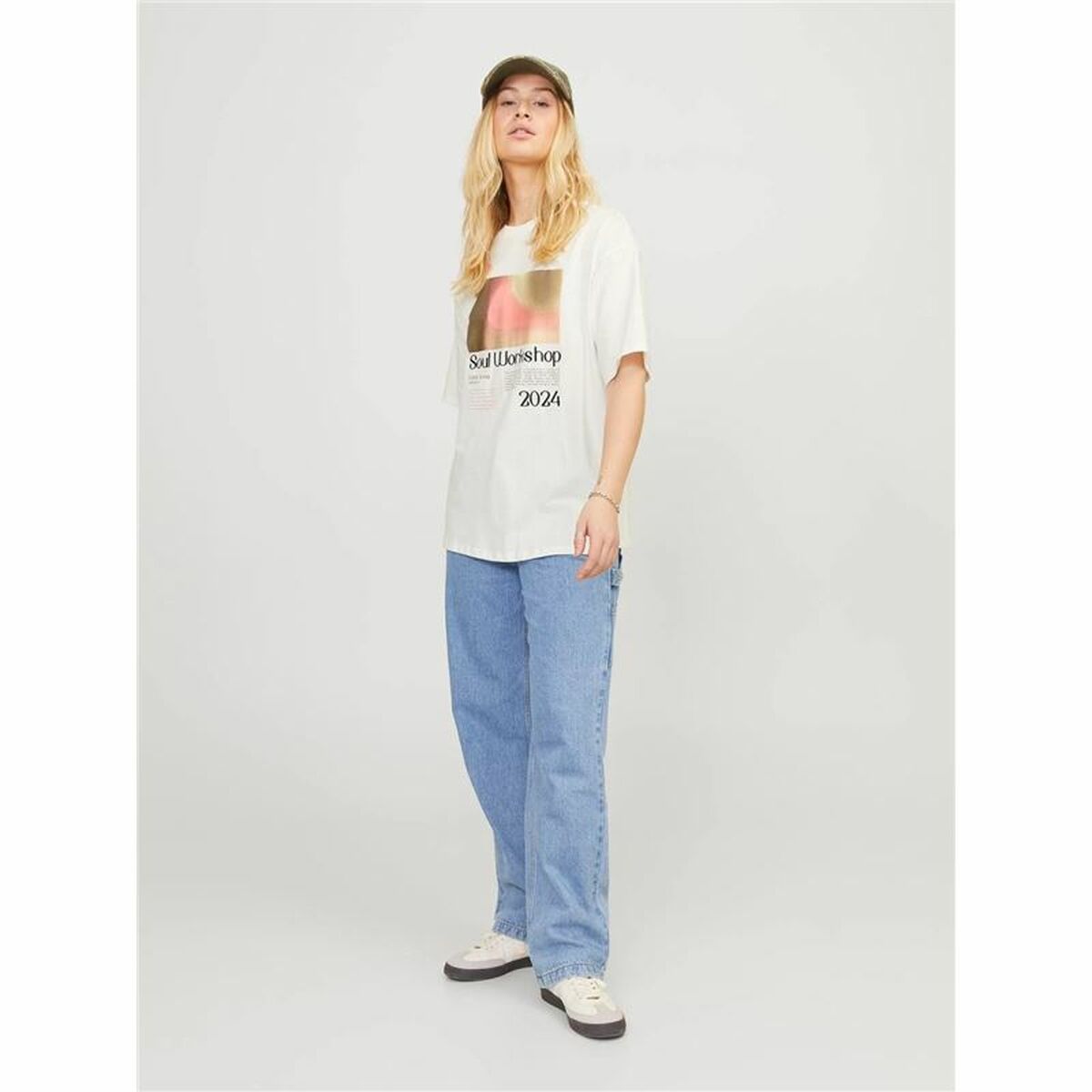 T-shirt med kortärm Dam Jack & Jones Jxpaige Vit - 7