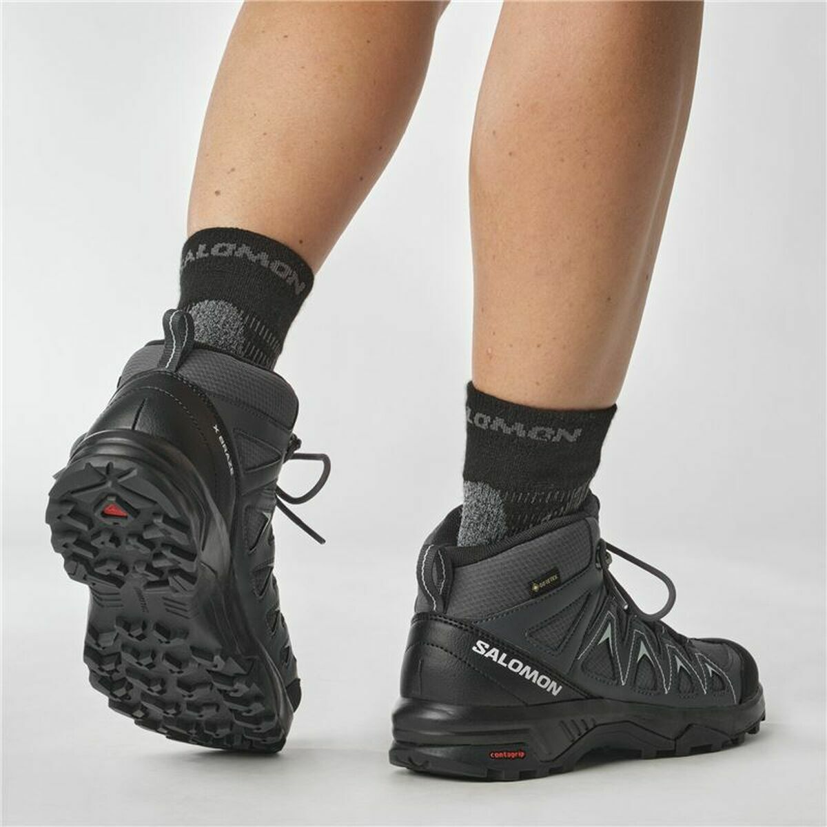 Vandring stövlar Salomon X Braze Mid Gore-Tex Kvinna Svart - 8
