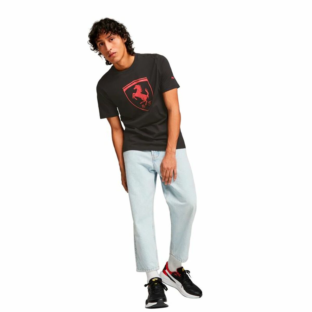 T-shirt med kortärm Herr Puma Ferrari Race Tonal B Svart - 3