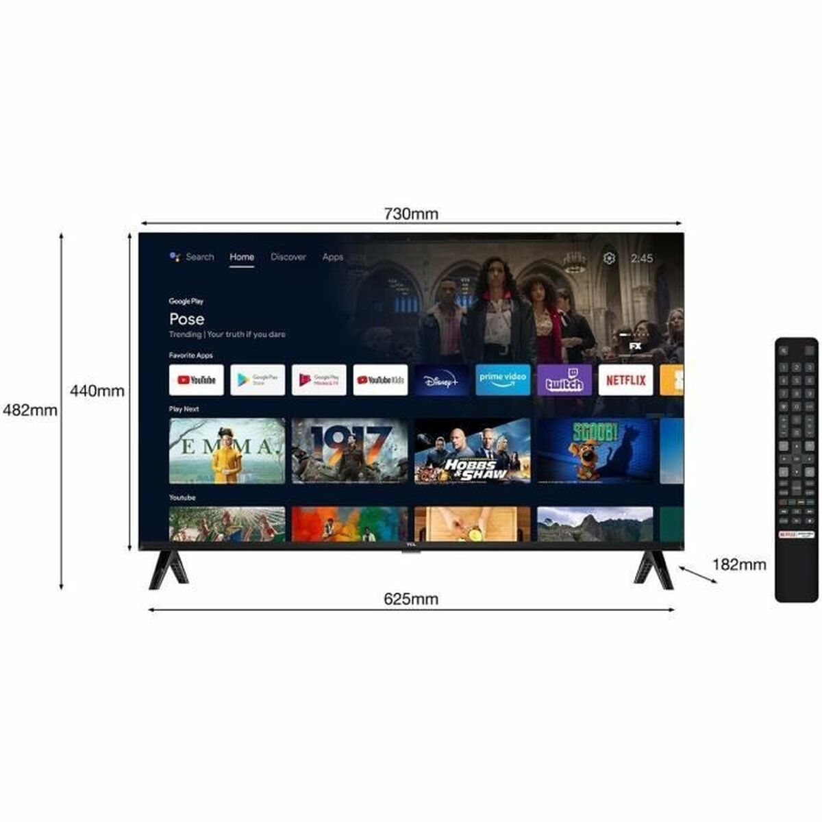 Smart TV TCL Full HD 32" LED HDR HDR10 - 3