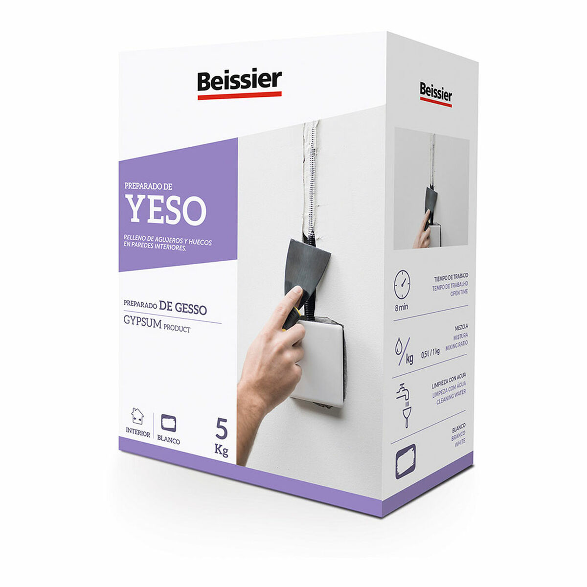 Filler Beissier 70447-002 Vit 5 kg 6 Kg