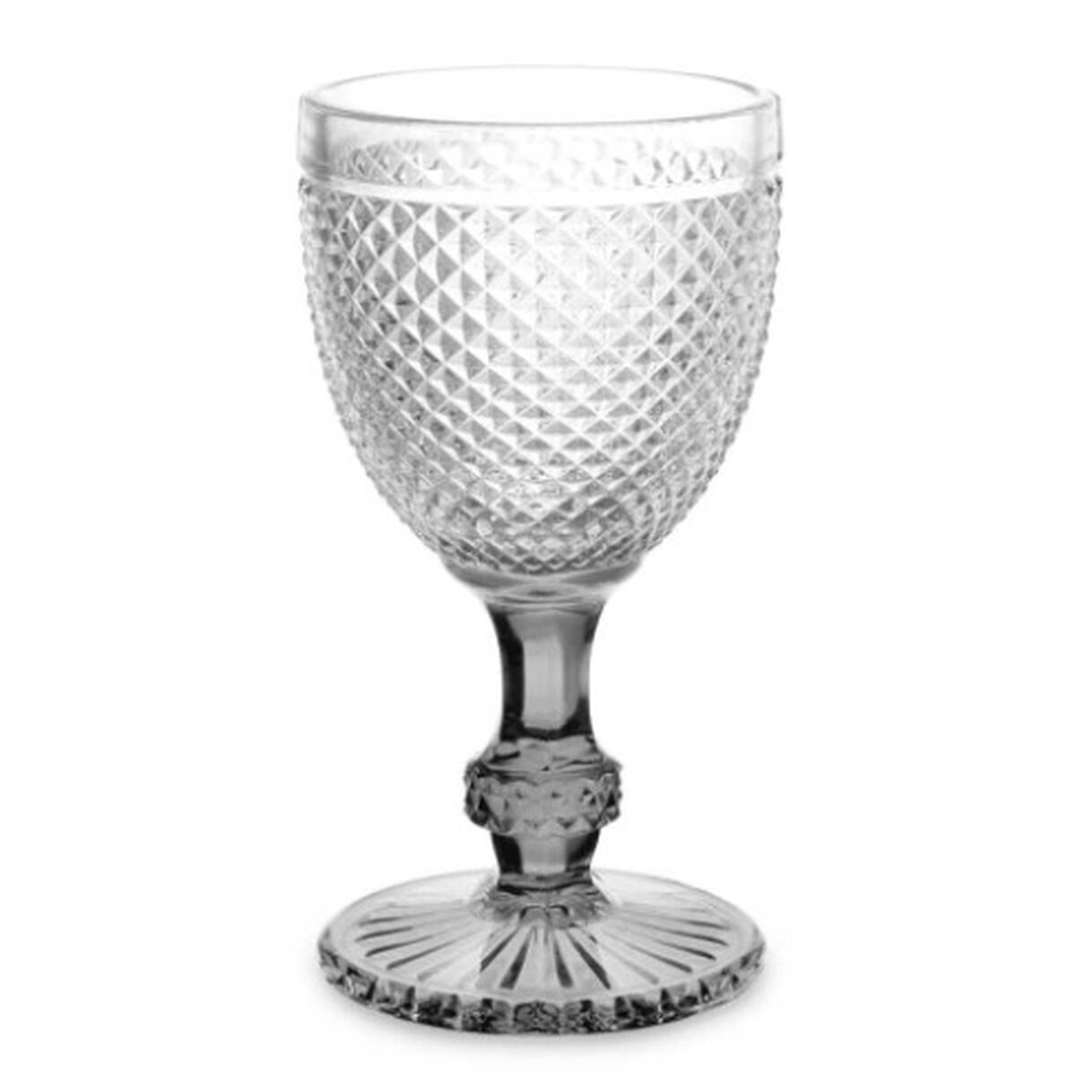 Vinglas Vivalto Transparent Antracitgrå Glas 330 ml Diamant (6 antal) - 4