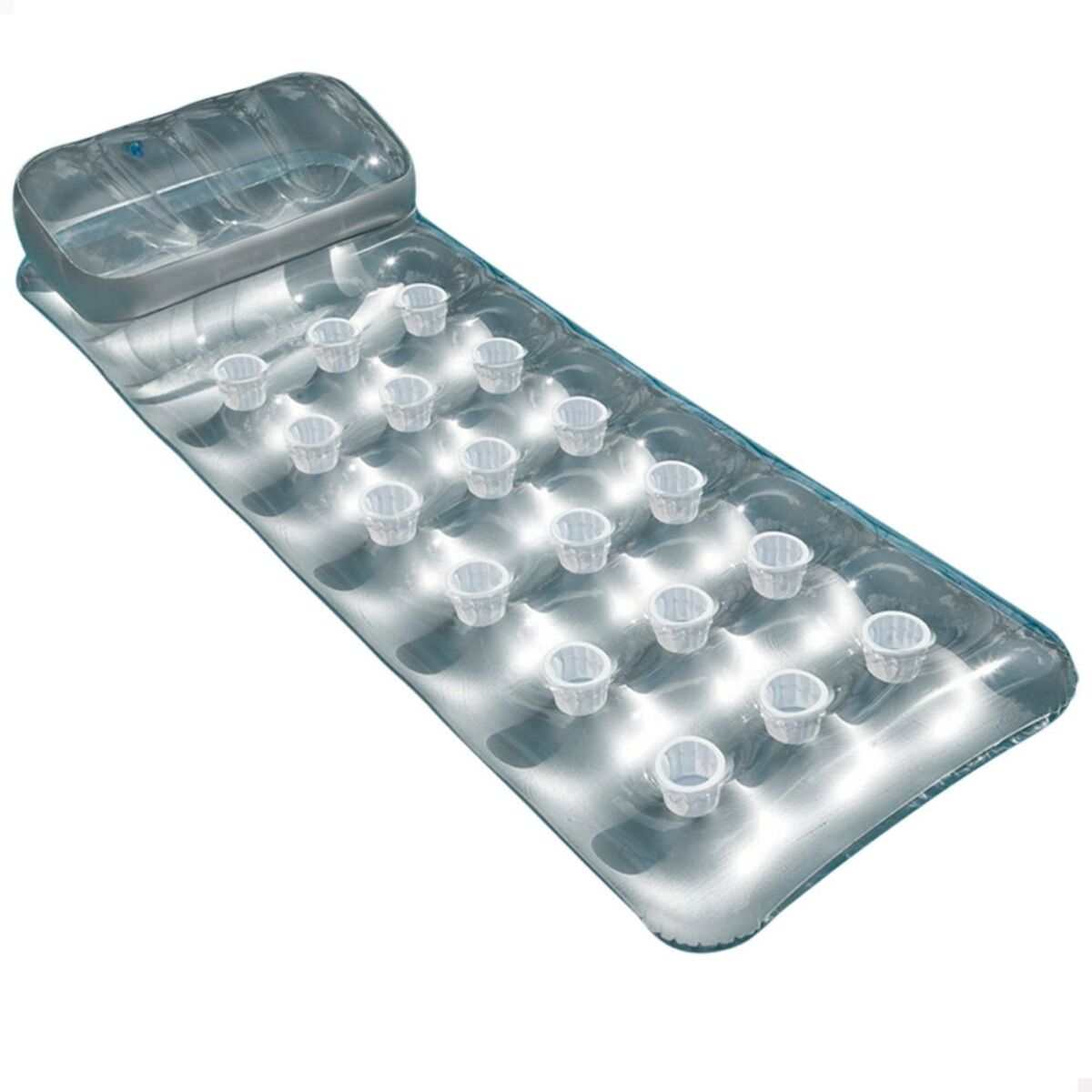 Luftmadrass Intex 18 Glas Silvrig 188 x 30 x 71 cm (6 antal) - 4