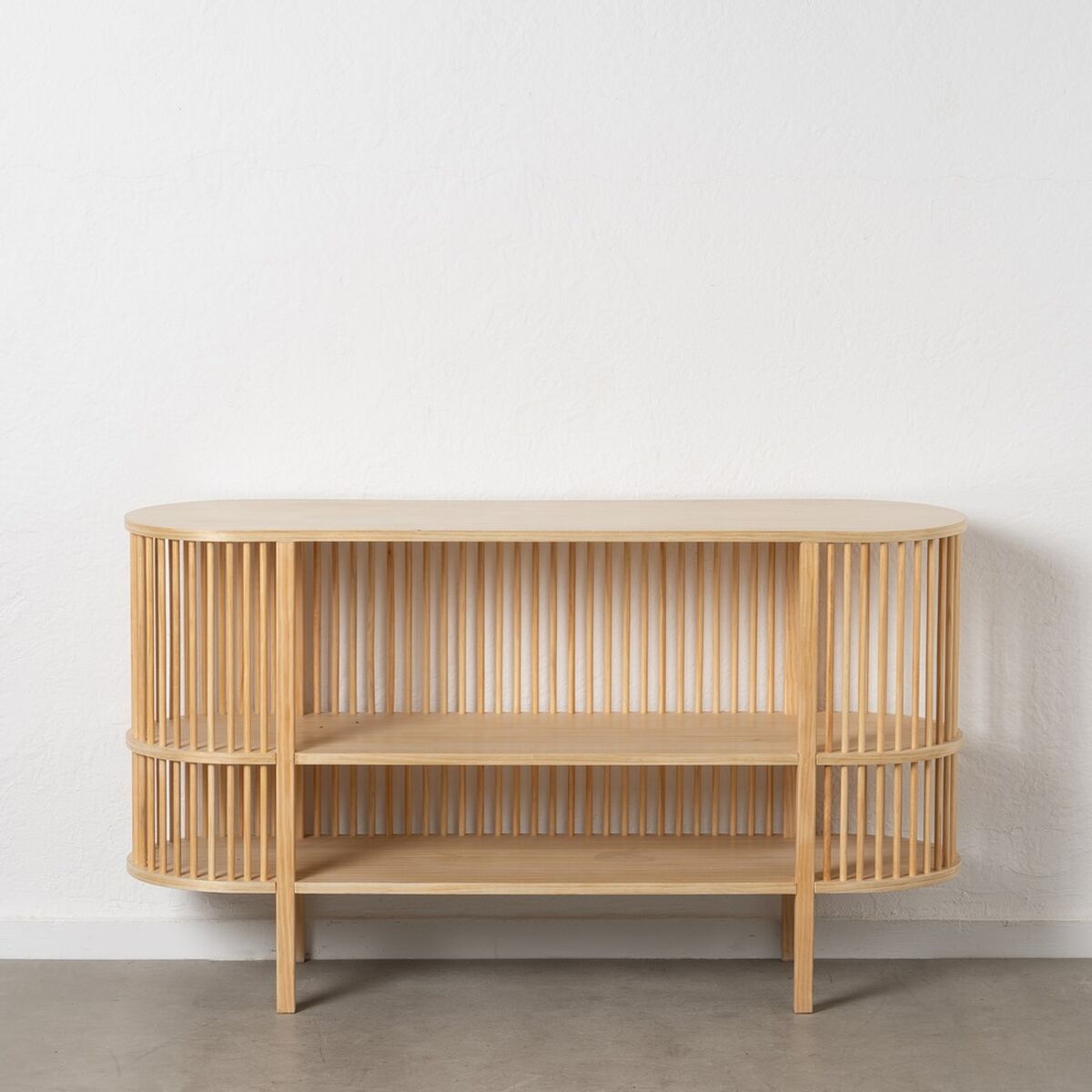 Skänk STICK Naturell furuträ Trä MDF 140 x 40 x 80 cm - 2