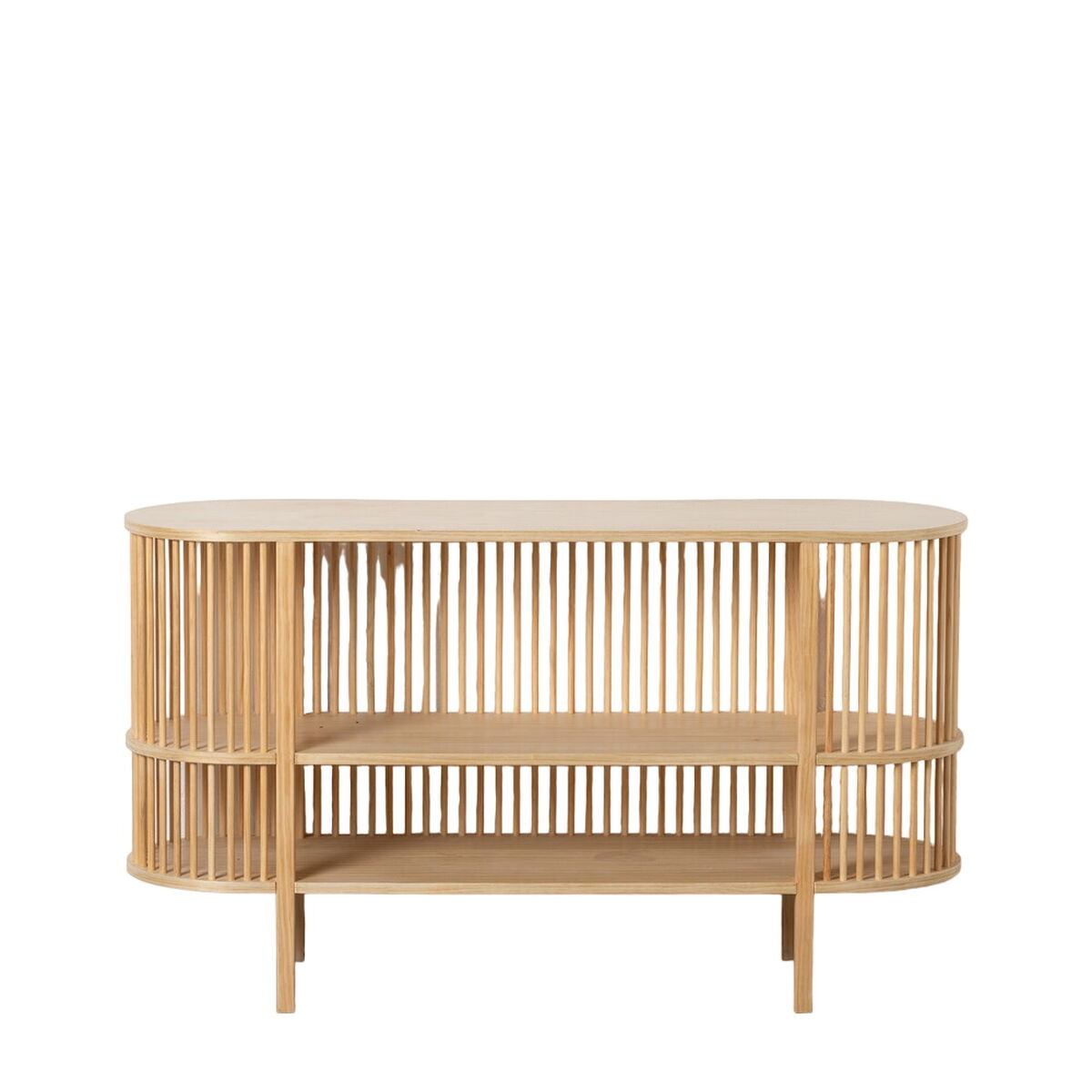 Skänk STICK Naturell furuträ Trä MDF 140 x 40 x 80 cm