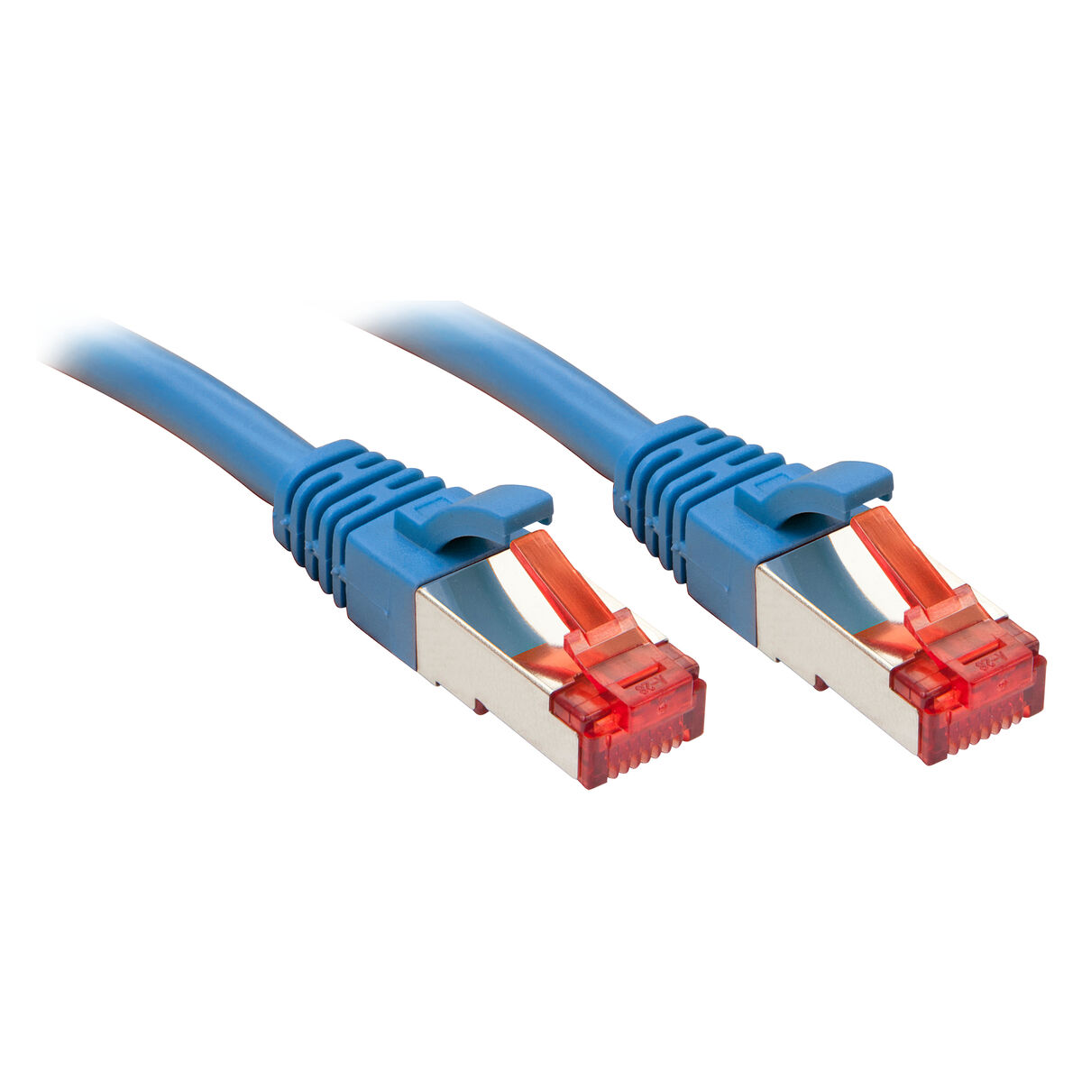 Nätkabel UTP Styv Kategori 6 LINDY RJ-45 Cat.6 S/FTP 5m Blå 5 m (1 antal)