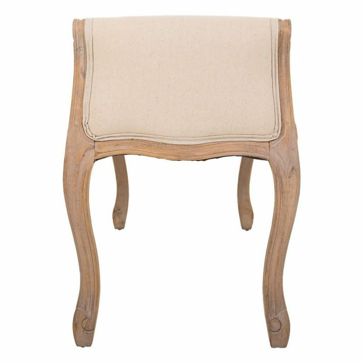 Sittpall Alexandra House Living Kräm Gummiträ 48 x 60 x 113 cm - 5