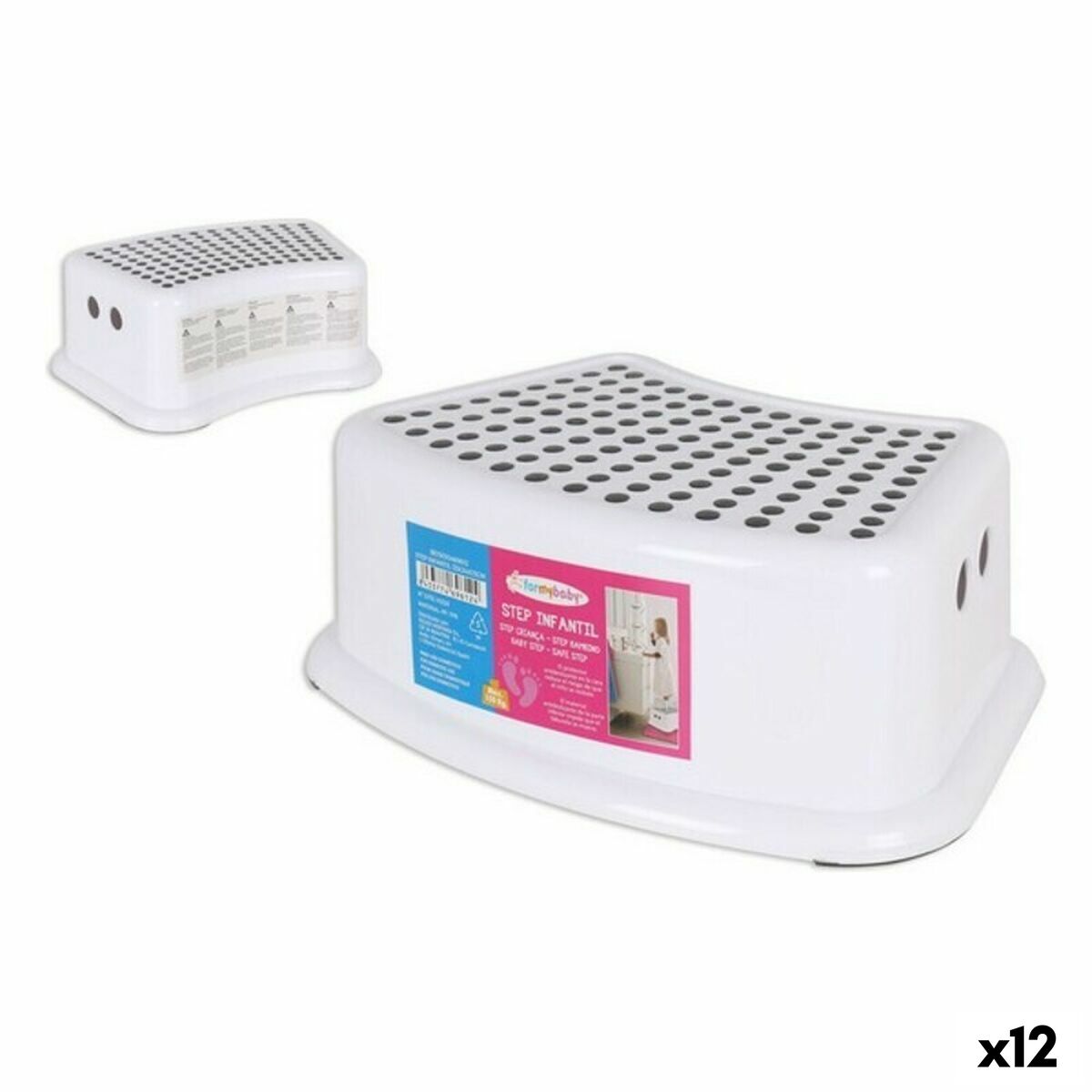Sittpall Step For my Baby Vit (12 antal) (33 x 24 x 13 cm) - 3