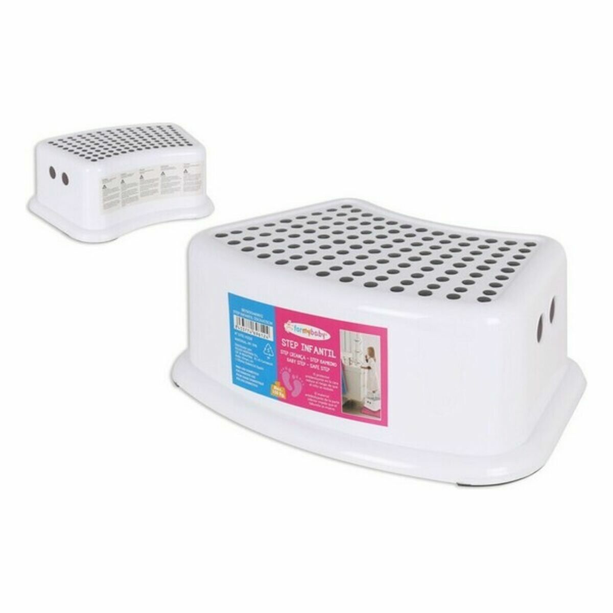 Sittpall Step For my Baby Vit (12 antal) (33 x 24 x 13 cm) - 4
