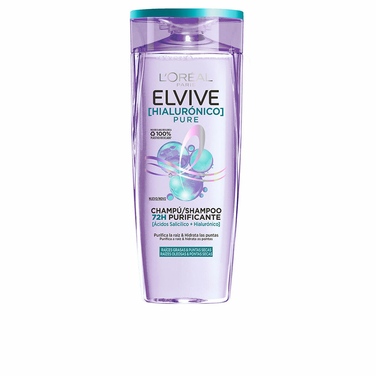 Schampo L'Oreal Make Up Elvive Hialurónico Pure 380 ml