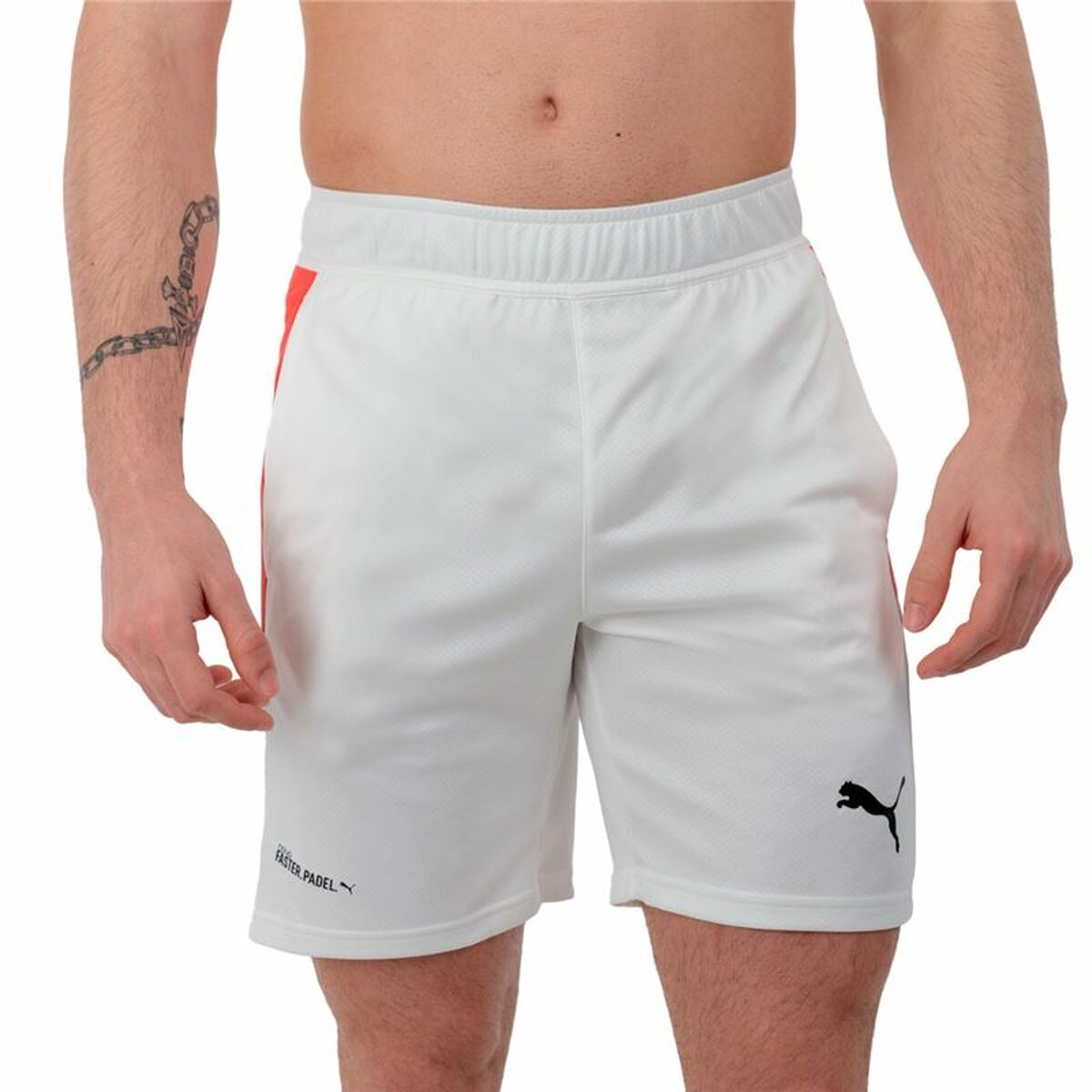 Sportshorts för män Puma Individual Vit