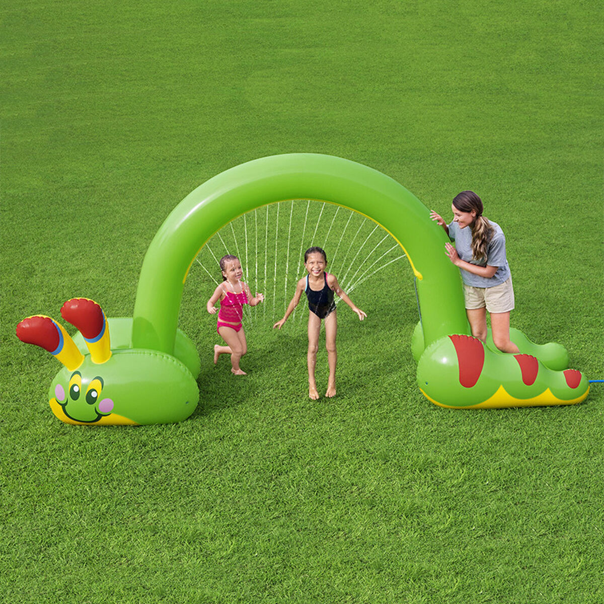 Bestway Jumbo Uppblåsbart Sprinkler Mask 338x110x188 cm +2 År Trädgård 52398 - 10
