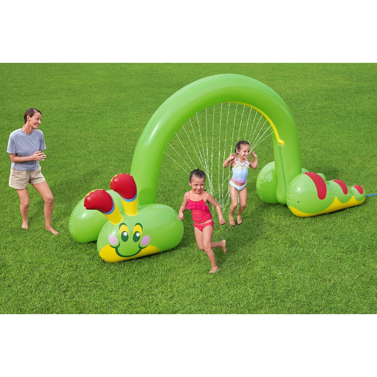 Bestway Jumbo Uppblåsbart Sprinkler Mask 338x110x188 cm +2 År Trädgård 52398 - 12