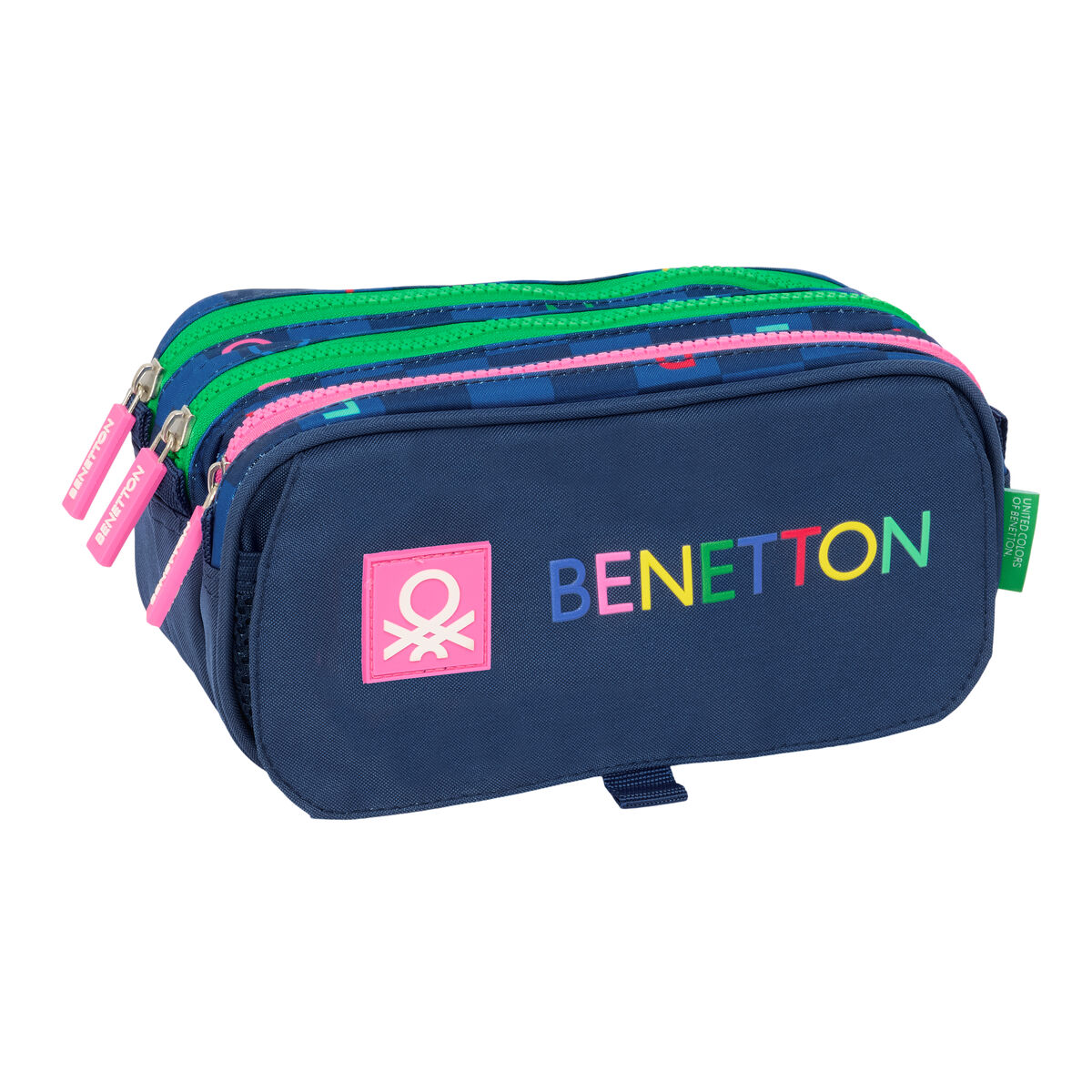 Bag Benetton Damero Marinblå 21,5 x 10 x 8 cm