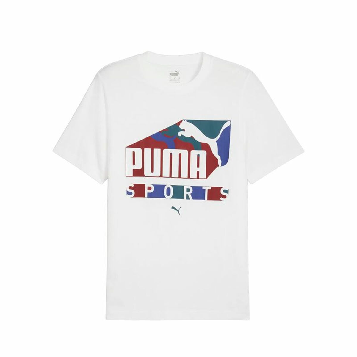 T-shirt med kortärm Herr Puma Vit