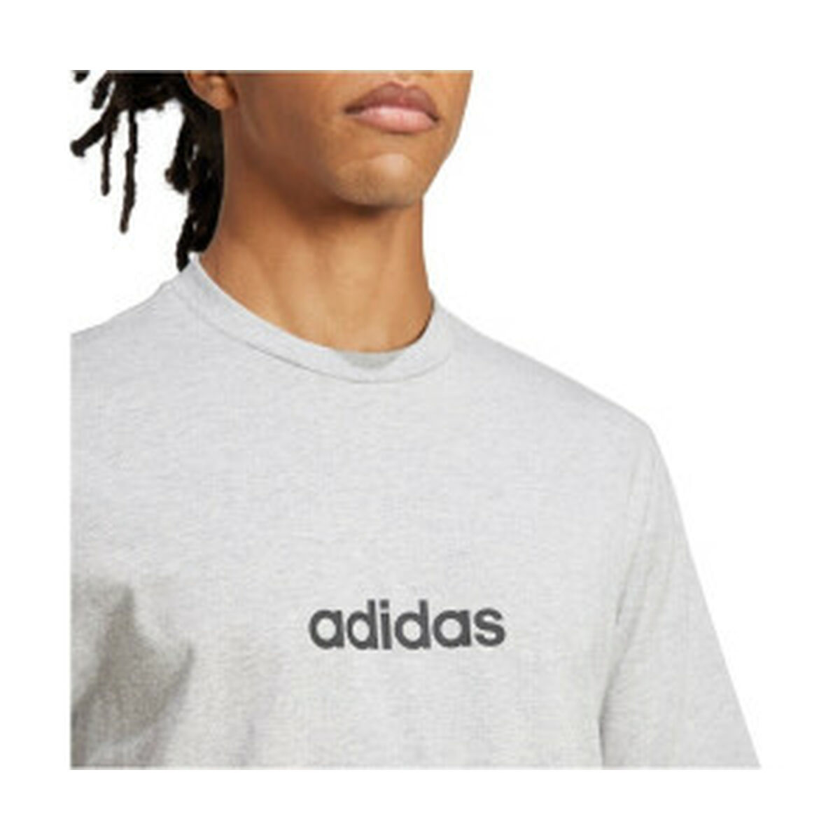 T-shirt med kortärm Herr Adidas M LIN SJ T JE9002 Grå - 3