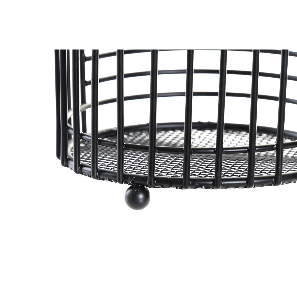 Bestickhållare DKD Home Decor Galler Svart Metall Loft (11,5 x 11,5 x 16 cm) - 3