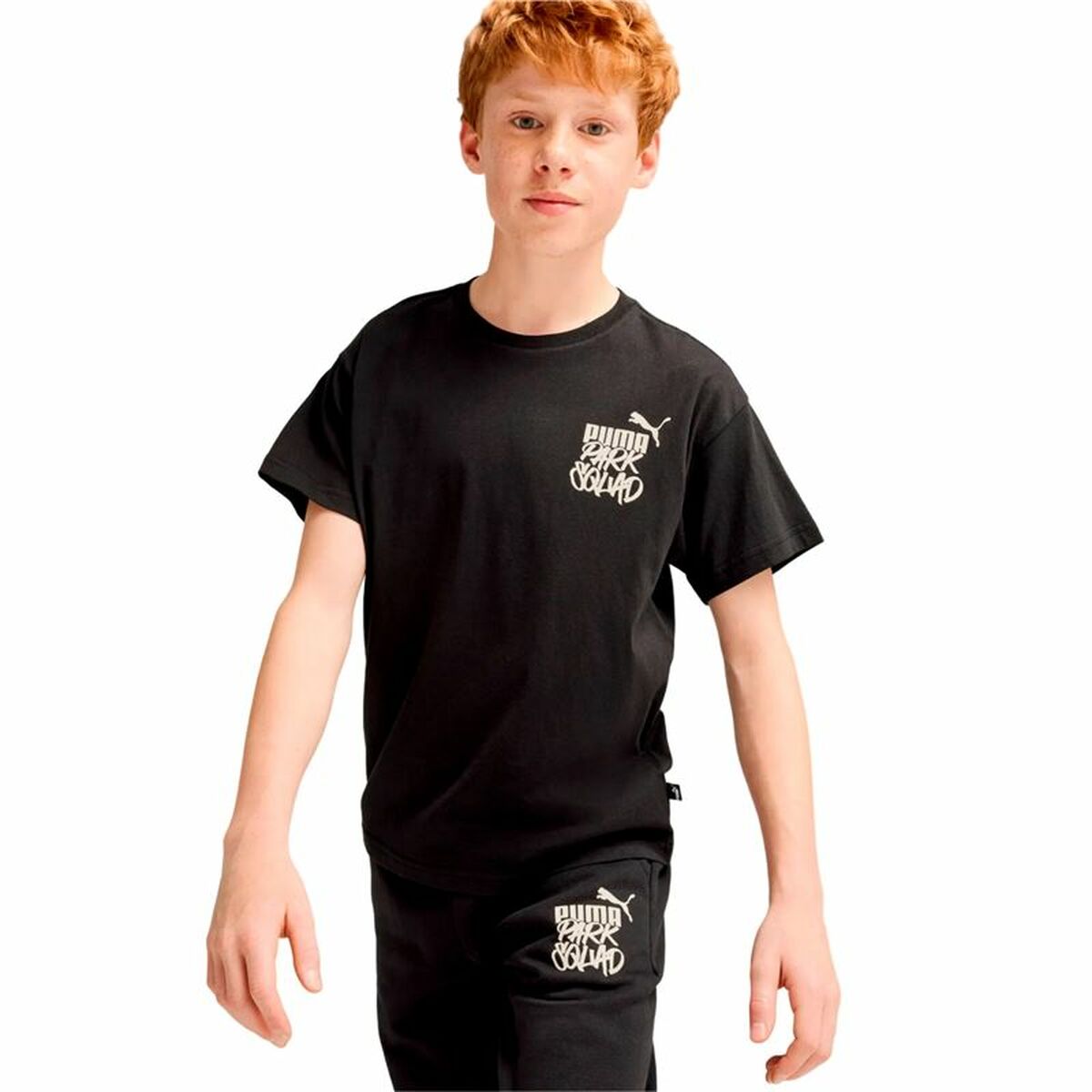 Barn T-shirt med kortärm Puma Essenntials+ Mid 90S Graphic Svart - 3