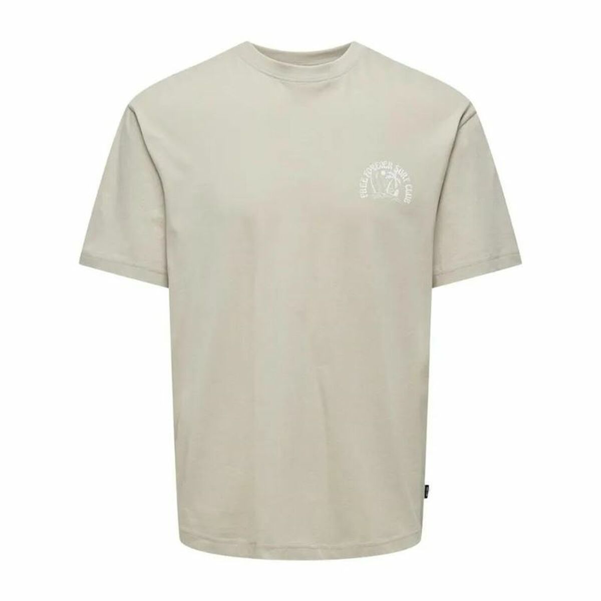T-shirt med kortärm Herr Only & Sons Onskylan Rlx Icon Varmvit