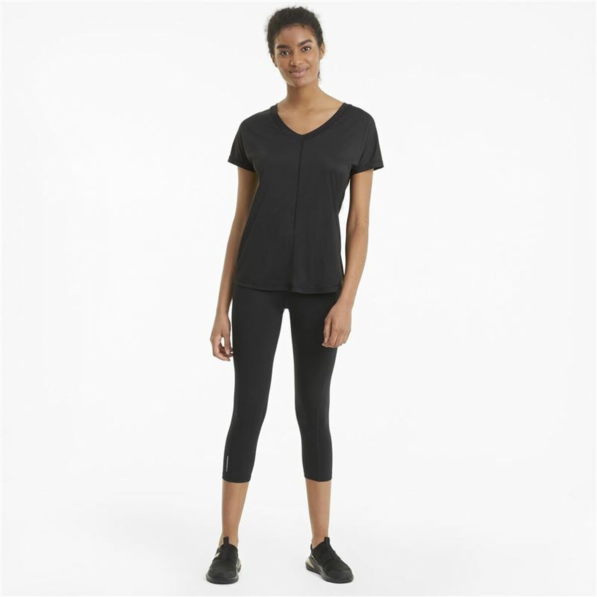 Långa träningsbyxor Puma Train Favorite Forever High Waist 3/4 Svart Kvinna - 5