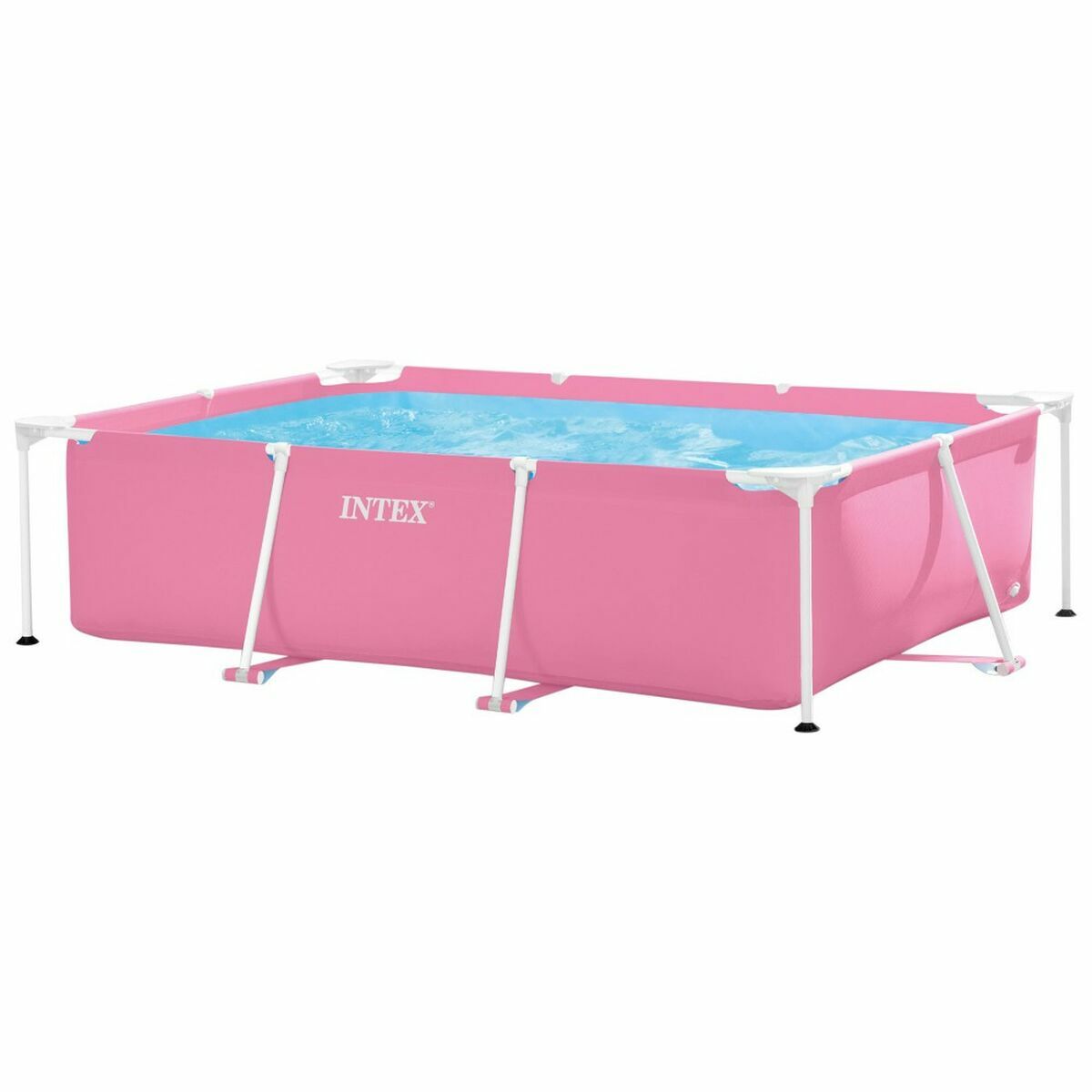 flyttbar pool Intex 220 x 150 x 60 cm Rosa 1662 L