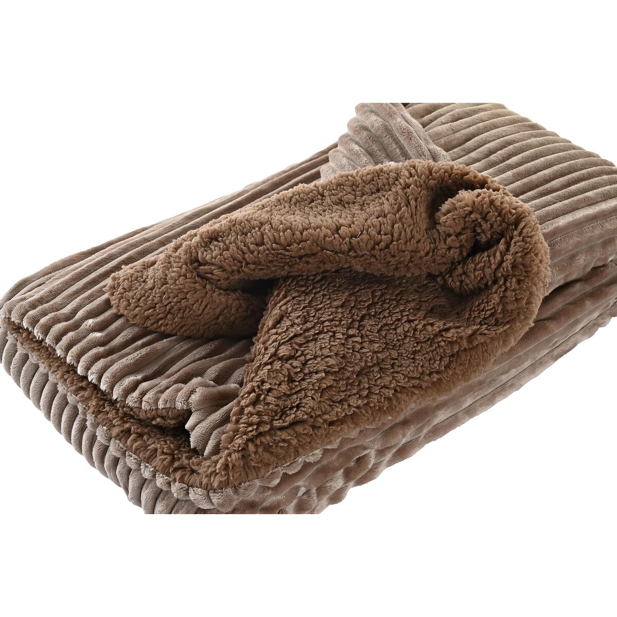 Filt DKD Home Decor 150 x 200 x 2 cm Brun Berg - 2