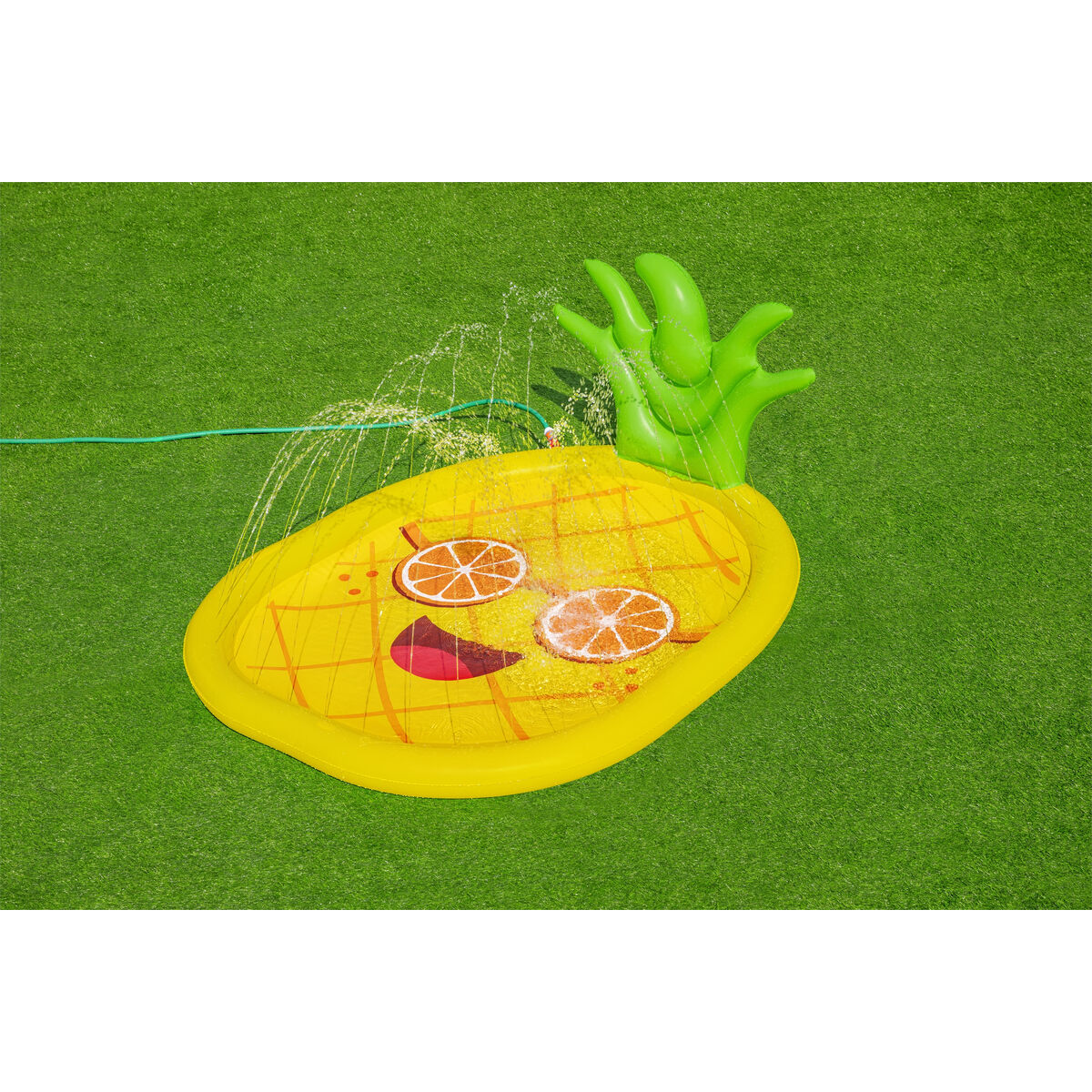 Bestway Sprinkler Uppblåsbar Ananasmadrass 196x165 cm +2 År Trädgård 52565 - 6