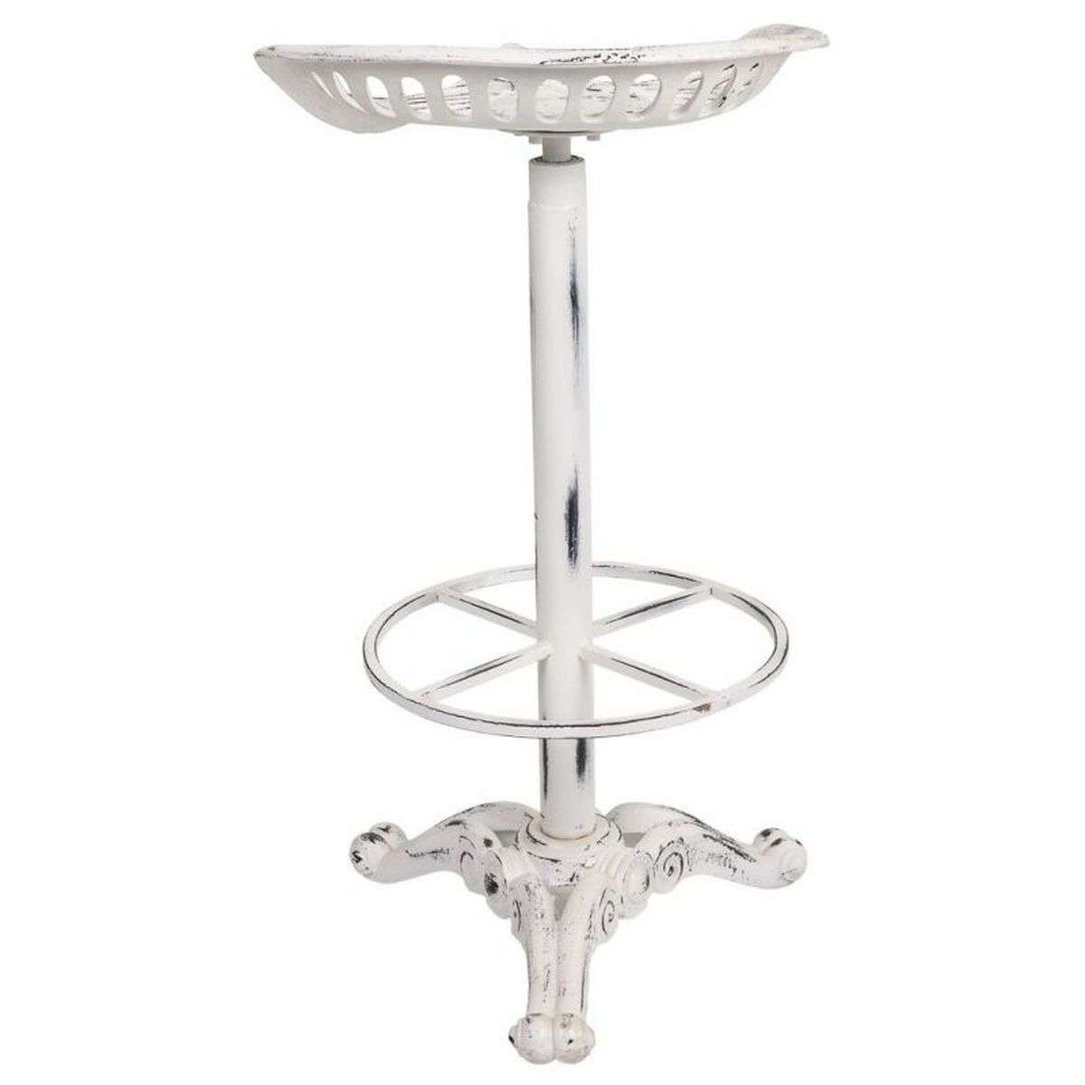 Sittpall Alexandra House Living Vit Järn 34 x 80 x 44 cm - 5