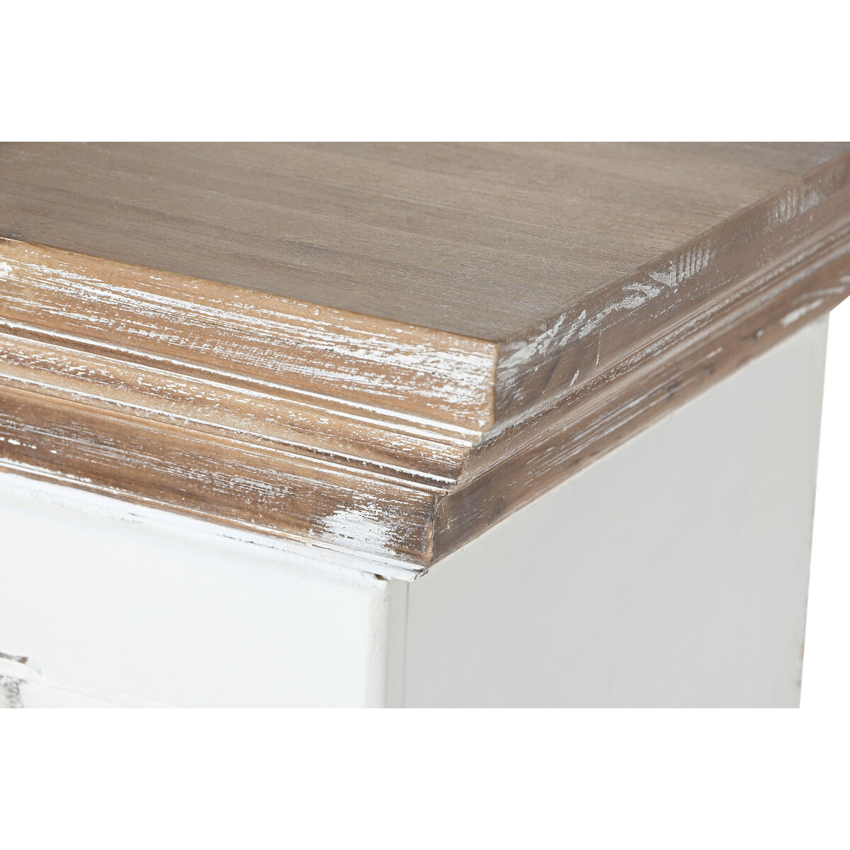 Öppen spis Home ESPRIT Vit Naturell Gran Trä MDF 120 x 29,5 x 116 cm - 3