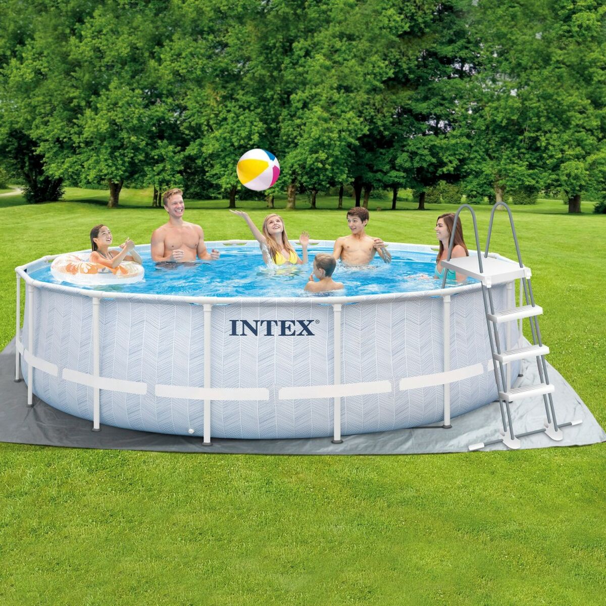 Bollhav Intex Chevron Prism Rund 427 x 107 cm - 6