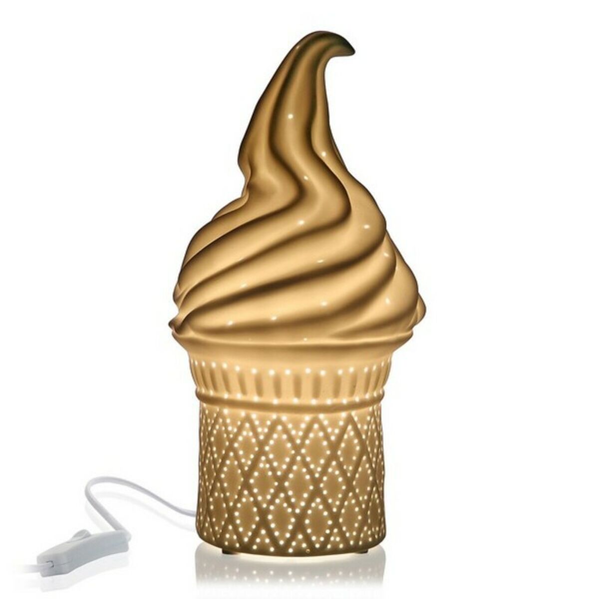 Bordslampa Versa Ice Cream 25W Porslin (13,7 x 27 x 13,7 cm) - 3