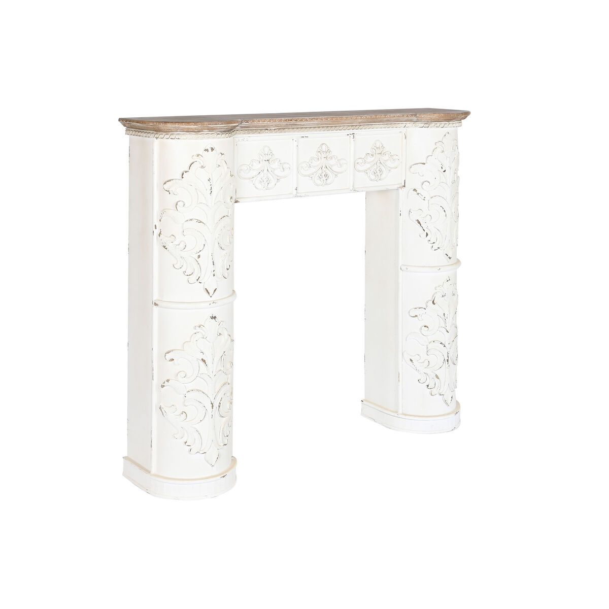 Öppen spis Home ESPRIT Gran Trä MDF 128 x 28 x 114 cm