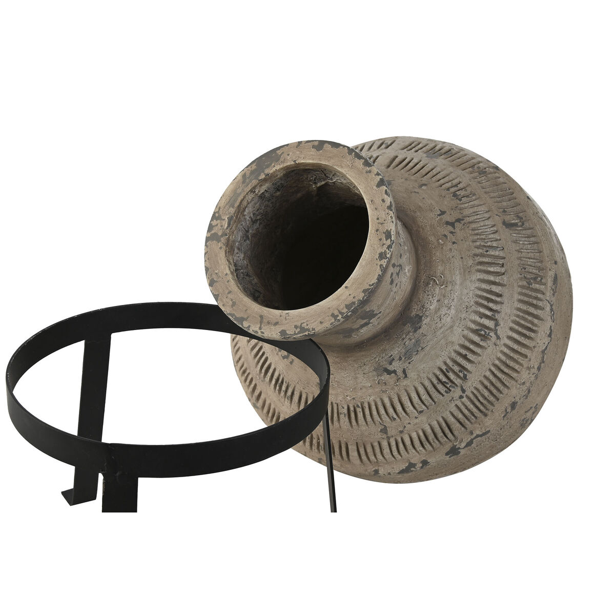 Vas Home ESPRIT Svart Beige Metall Magnesium 28 x 28 x 47 cm - 2