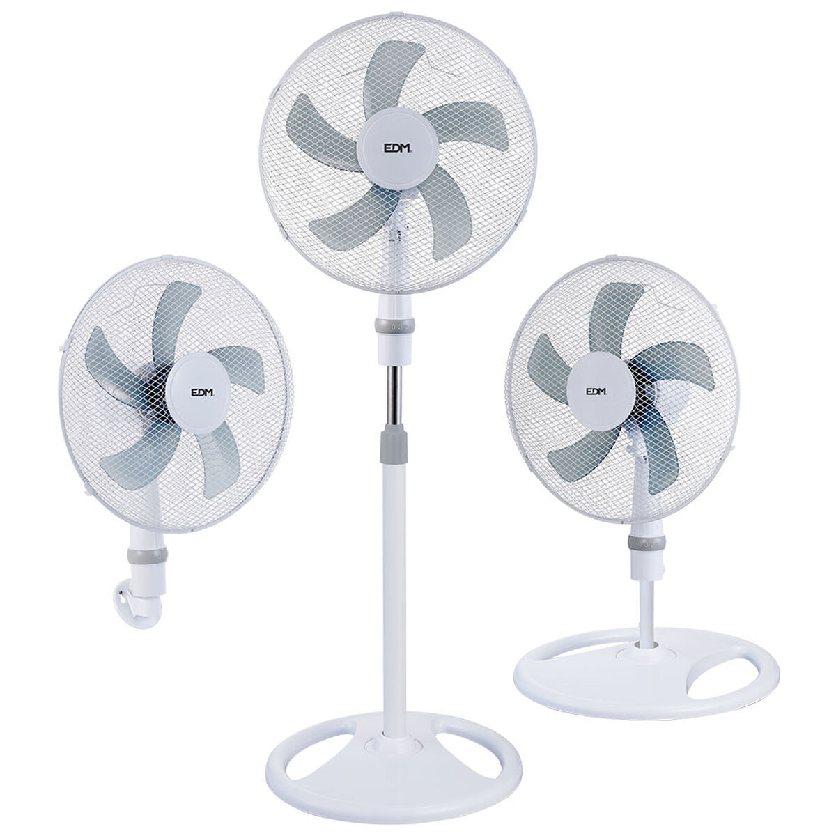 Stående Fläkt EDM 33530 Vit 45 W 3 i 1