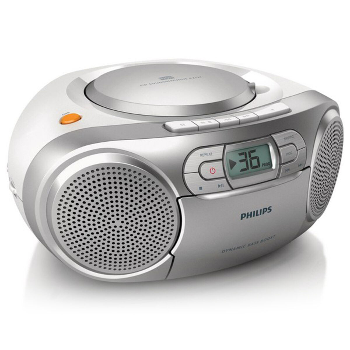 Kassettradio Philips AZ127/12 FM 2W Silvrig