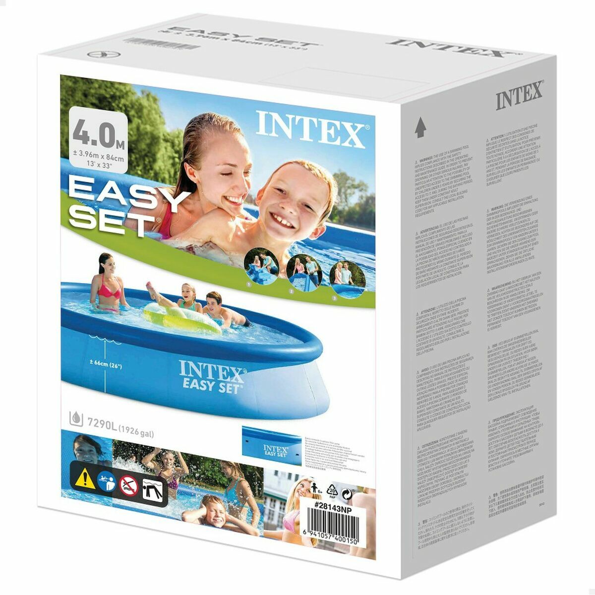 Upplåsbar bassäng Intex Easy Set 7290 l Rund 396 x 84 cm - 3