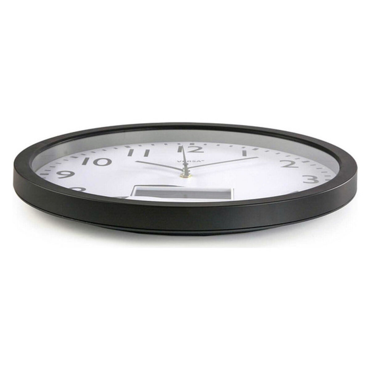 Väggklocka Versa Svart Plast Minimalistisk 4 x 35 x 35 cm - 2