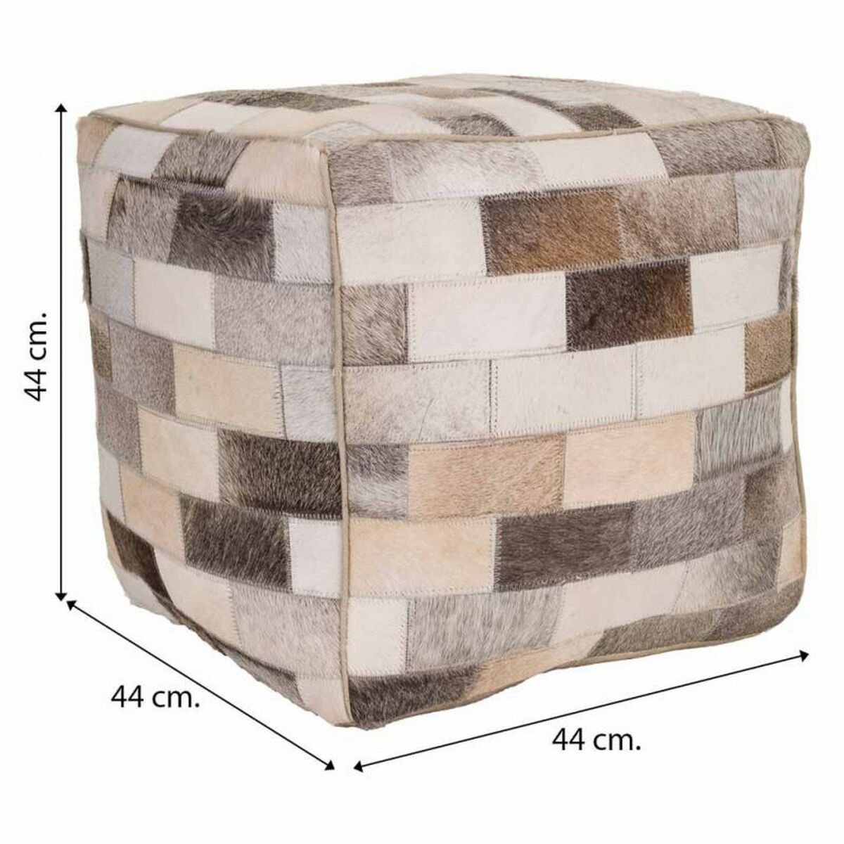 Puff Alexandra House Living Läder 44 x 44 x 44 cm - 5