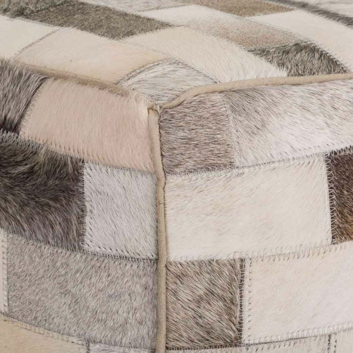 Puff Alexandra House Living Läder 44 x 44 x 44 cm - 3