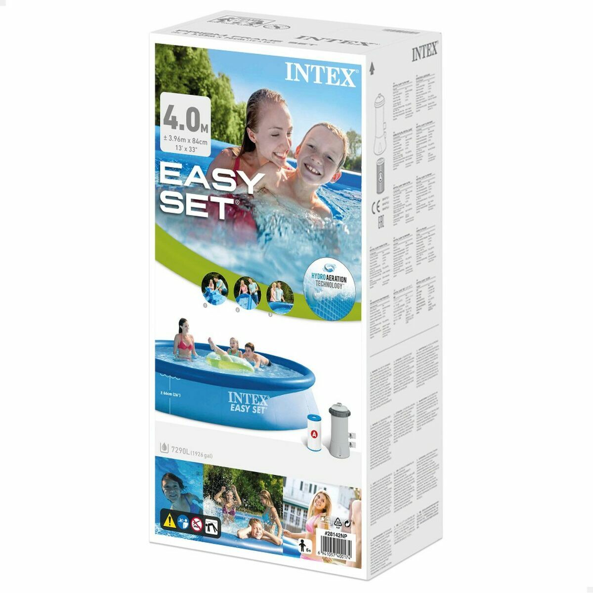 Upplåsbar bassäng Intex Easy Set 7290 l Rund 396 x 84 cm - 4