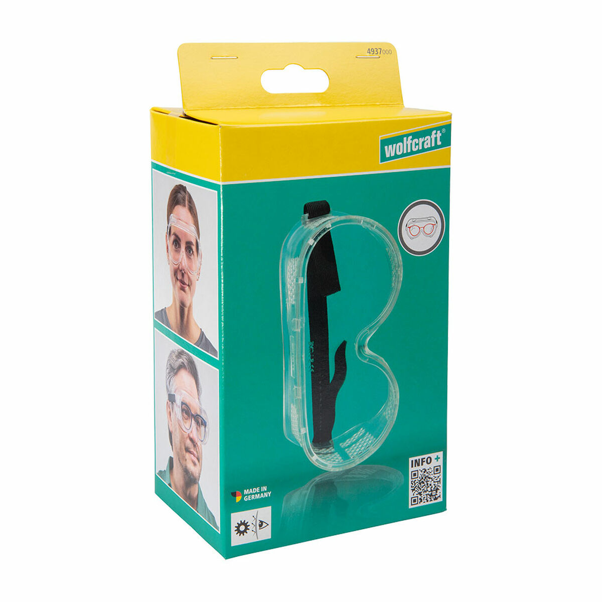 Skyddsglasögon Wolfcraft 4937000  Plast Transparent - 2