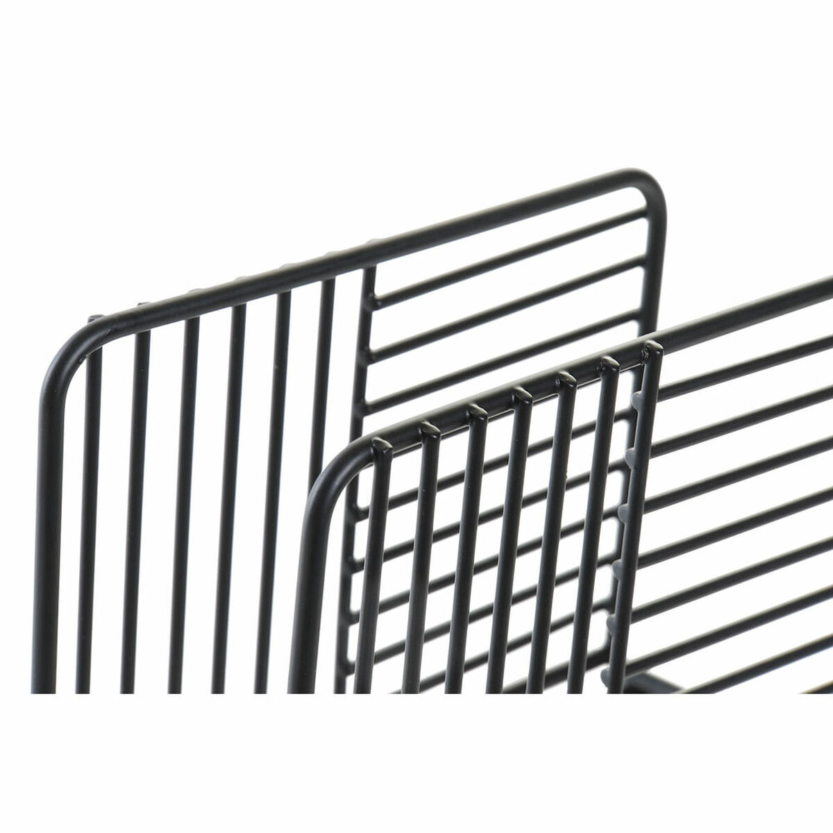 Servetthållare DKD Home Decor Galler Svart Metall 15,5 x 6,5 x 11,5 cm - 6
