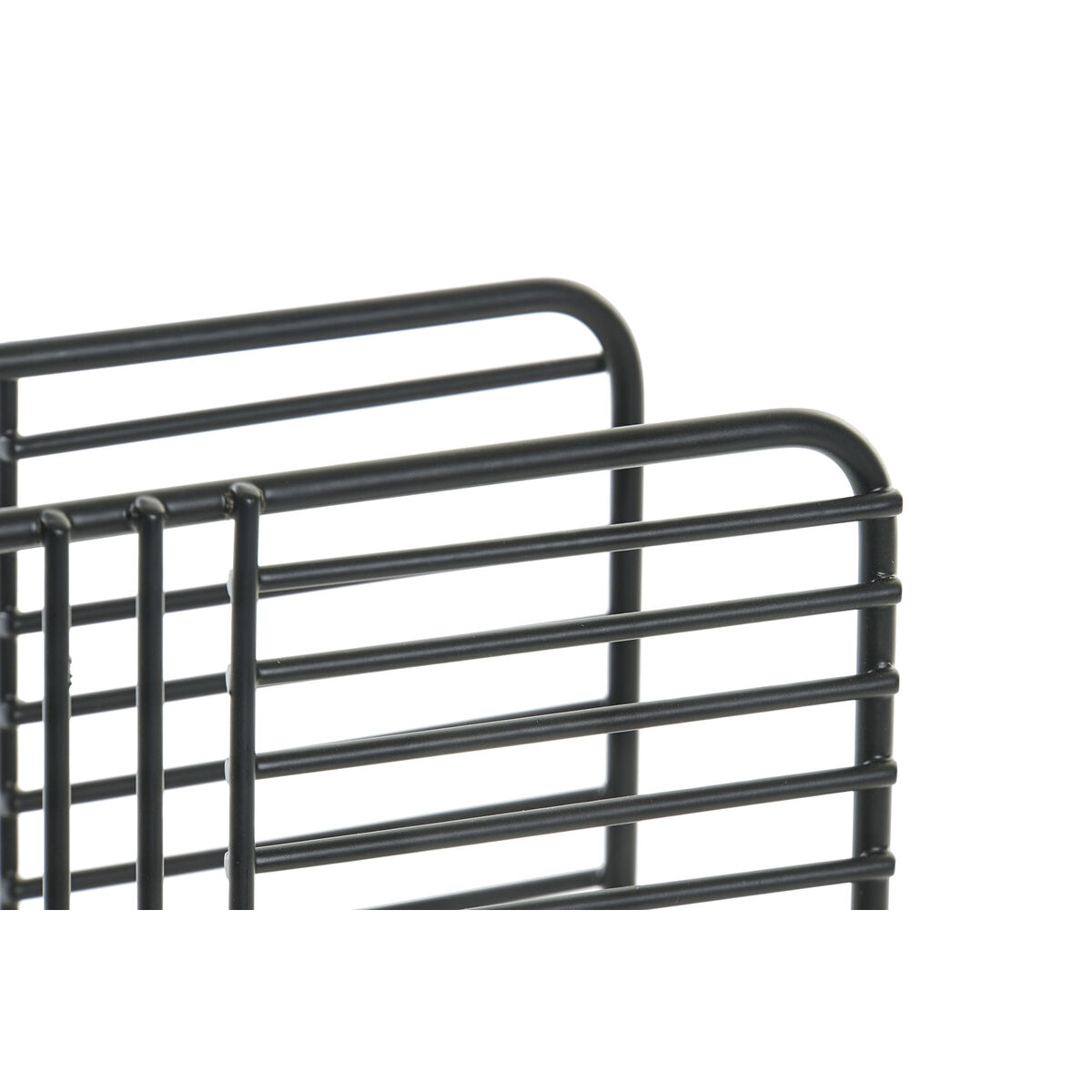 Servetthållare DKD Home Decor Galler Svart Metall 15,5 x 6,5 x 11,5 cm - 5