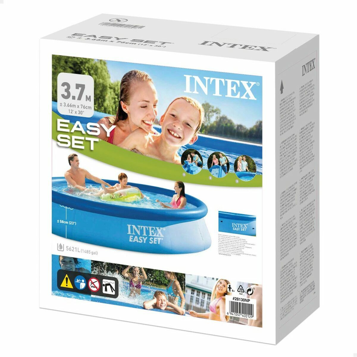 Upplåsbar bassäng Intex Easy Set 5621 L Rund 366 x 76 cm - 3