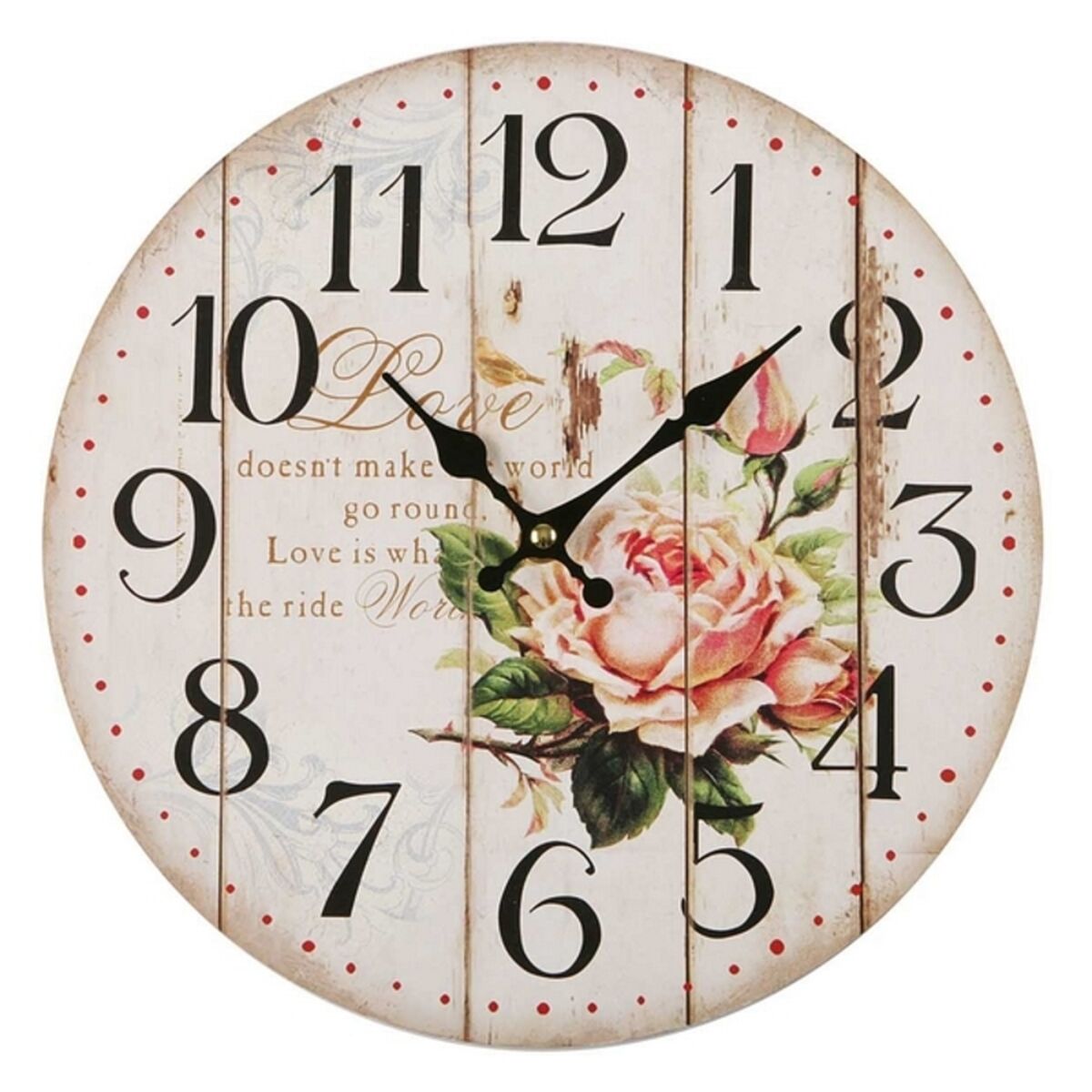 Väggklocka Versa Rosé Metall (5 x 28 x 28 cm)
