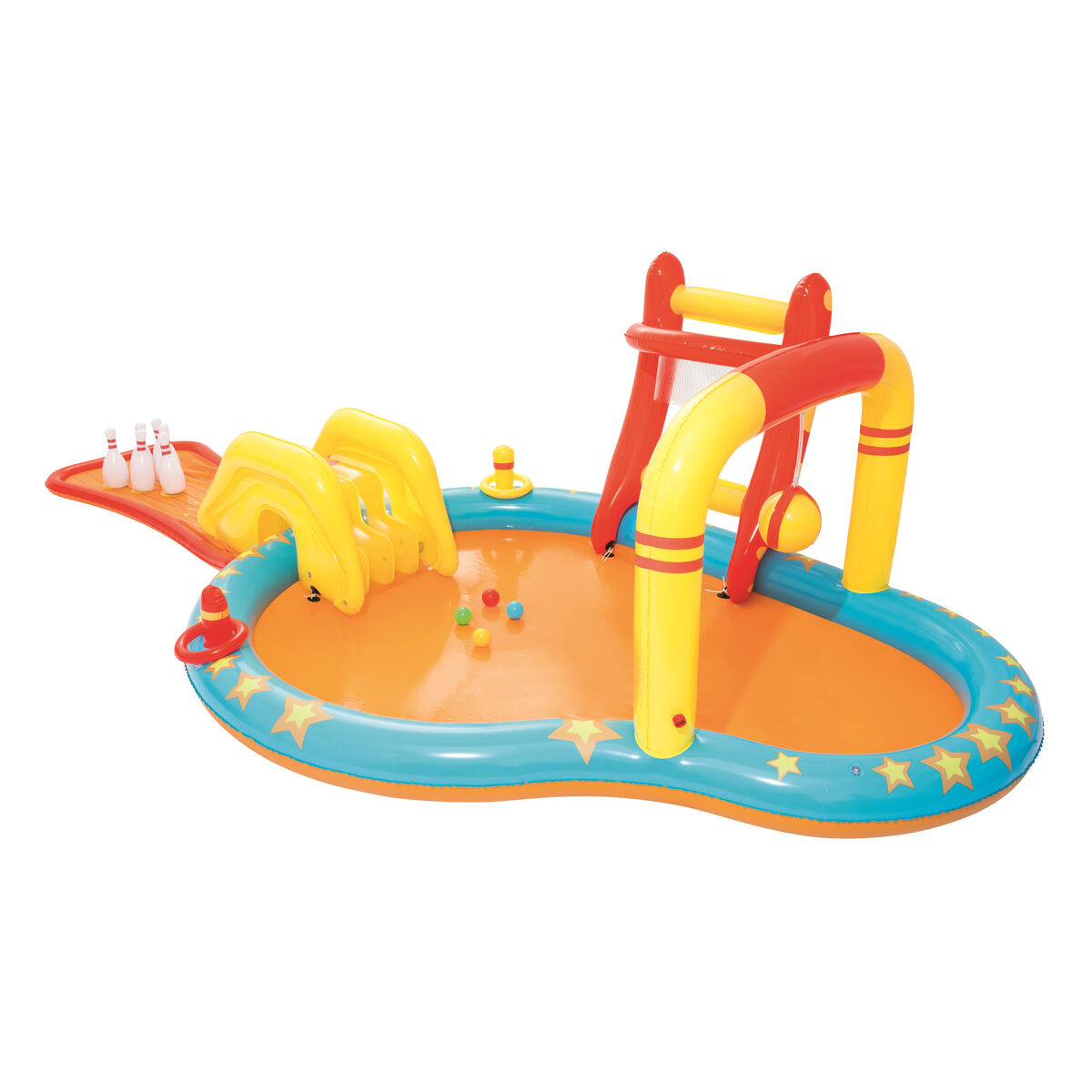 Bestway Uppblåsbart Spel Pool Bowling 435x213x117 cm +2 År Trädgård 53068 - 8