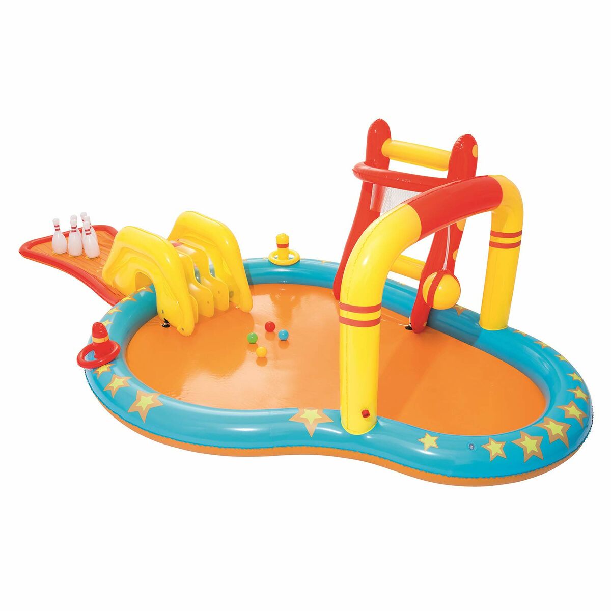 Bestway Uppblåsbart Spel Pool Bowling 435x213x117 cm +2 År Trädgård 53068 - 12